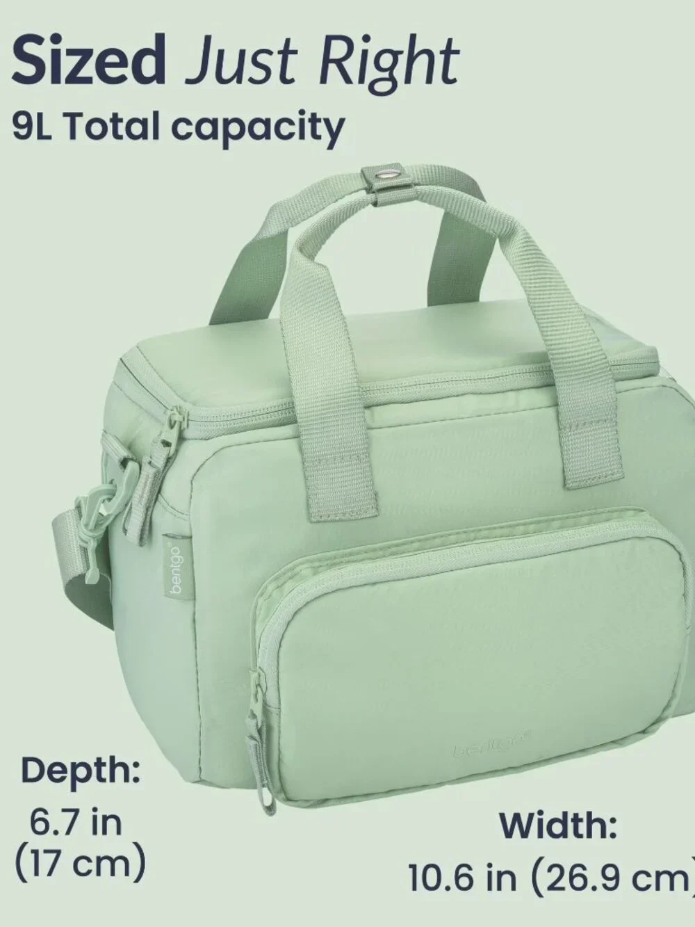 Bentgo Insulated Lunch Bag Extra-Large Capacity Adult Lunch Bag-Should Strap